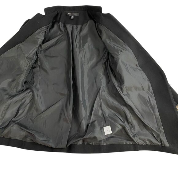 Romeo Juliet Blazer Womens Sz 4 Black Jacket Office Military Toy Soldier Office - Picture 12 of 16